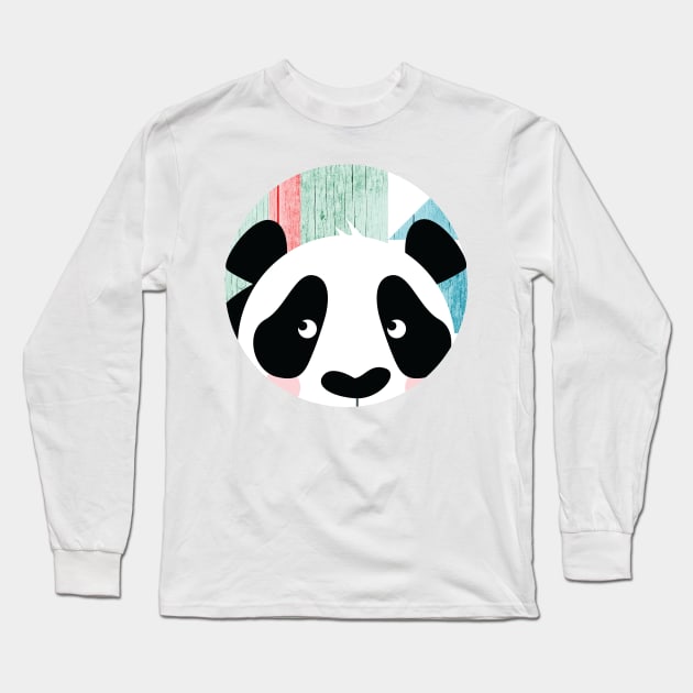 Hidden Panda Long Sleeve T-Shirt by ilaamen